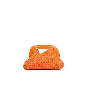 Orange Knit Handbag